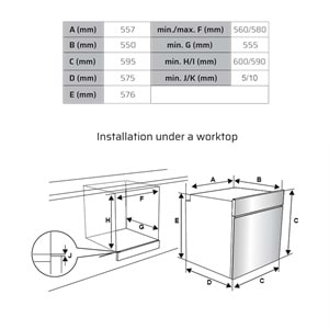 SBM6510X3D VOX Ankastre Silver Fırın